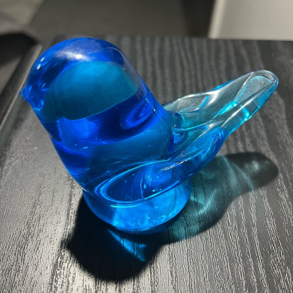 Leo Ward signed and dated 1988 Blue Bird of Happiness